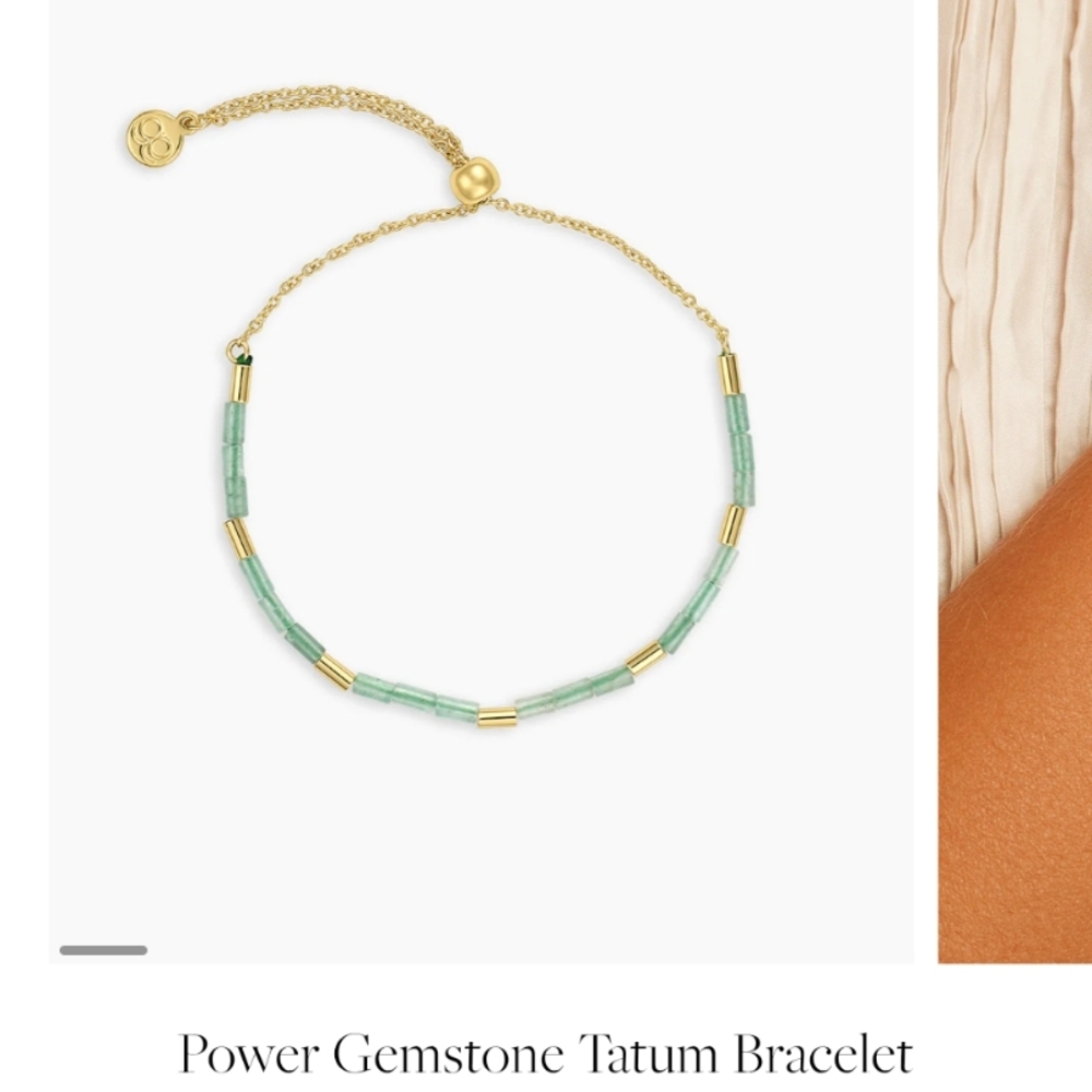 Gorjana Gold and Green Bracelet